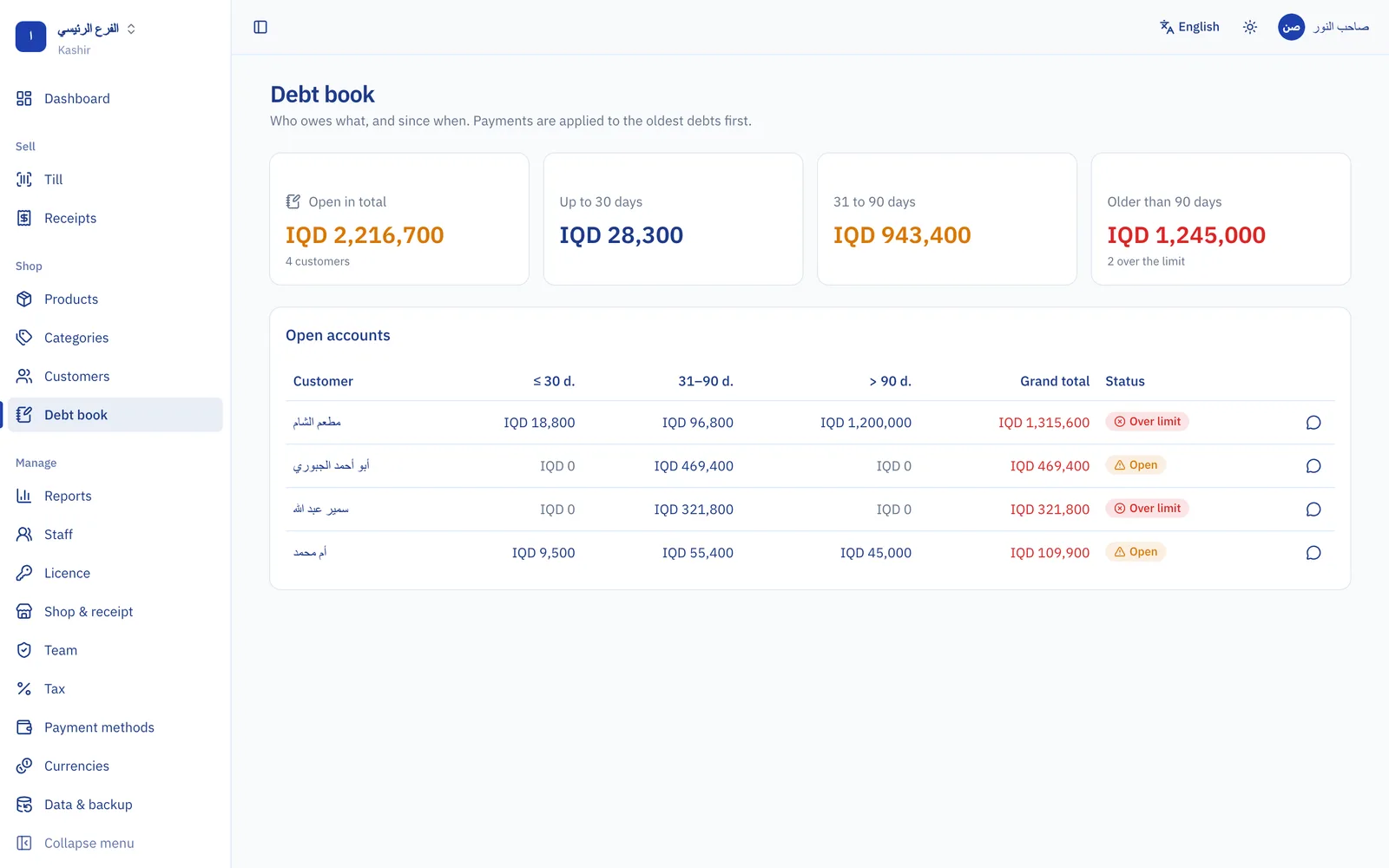 The digital debt book